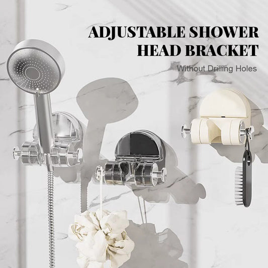 Justerbart duschhuvudfäste utan borrhål