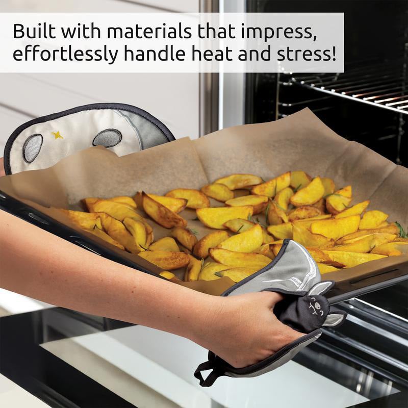 🔥🦇Batlicious Oven Mitts & Pot Holders Set