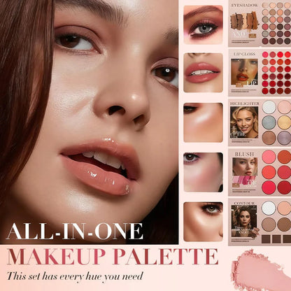 💄5-lagers makeup-palett i bokstil med 67 professionella nyanser