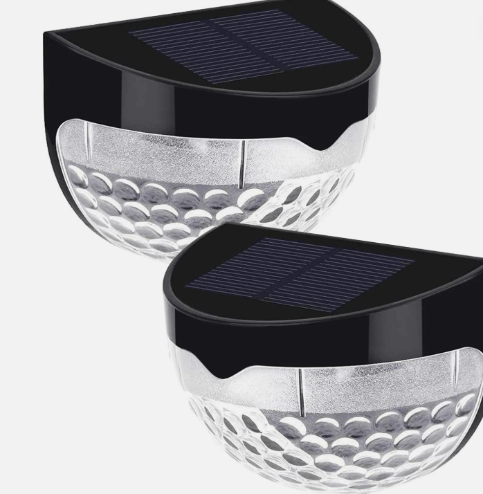 Solcellslampa för Utomhusbruk – Väggmonterad LED-belysning med Sensor för Trädgård, Staket och Uppfart – IP65 Vattentät & Miljövänlig – 6 LED