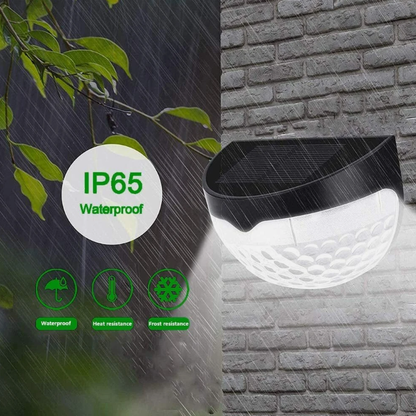 Solcellslampa för Utomhusbruk – Väggmonterad LED-belysning med Sensor för Trädgård, Staket och Uppfart – IP65 Vattentät & Miljövänlig – 6 LED