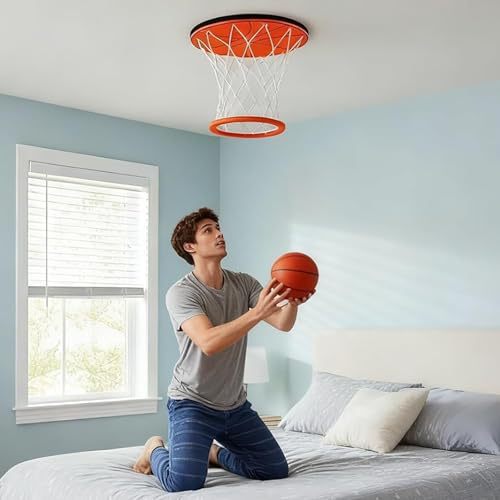 🔥 Hanging Indoor Basketball Hoop