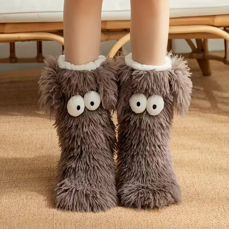🤗Cute Plush Slippers Socks