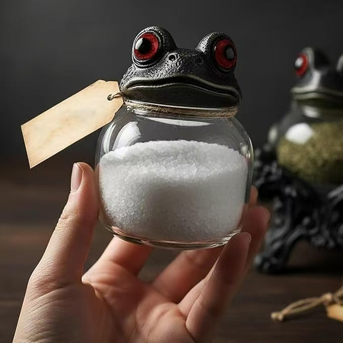 Handgjorda Witchy Frog-apotekskrukor för kryddor 🐸