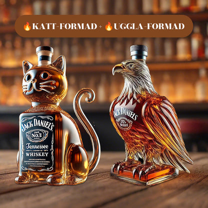 Kreativ hundformad whiskyflaska