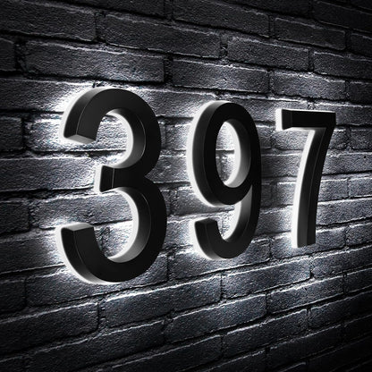 Lighted House Numbers for Outside
