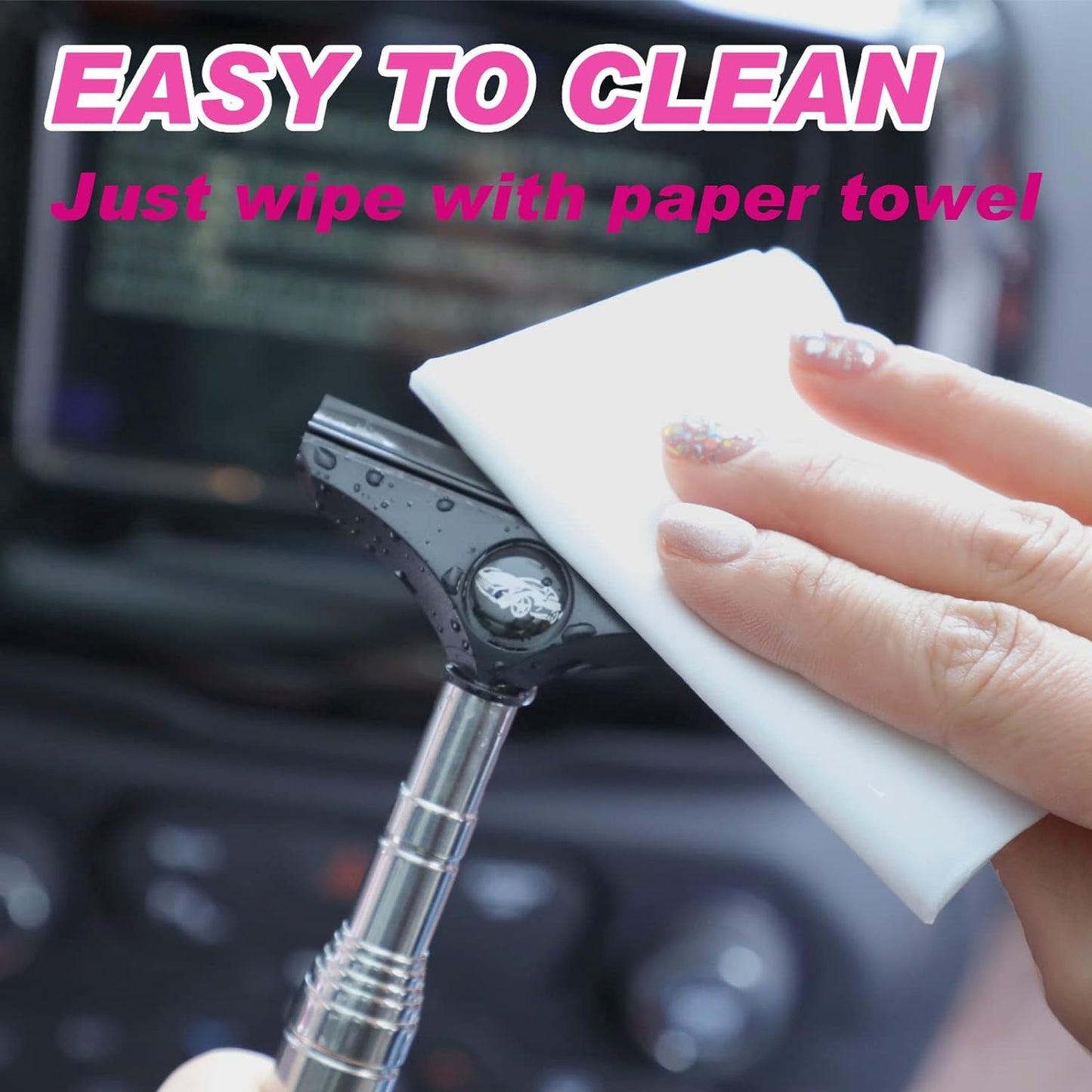 Rearview mirror wiper