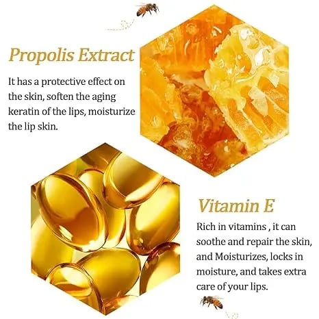 🔥Ge näring med naturligt bivax och honung 🐝 - En söt liten presentidé | Läppbalsam med honung (6 st)🍯