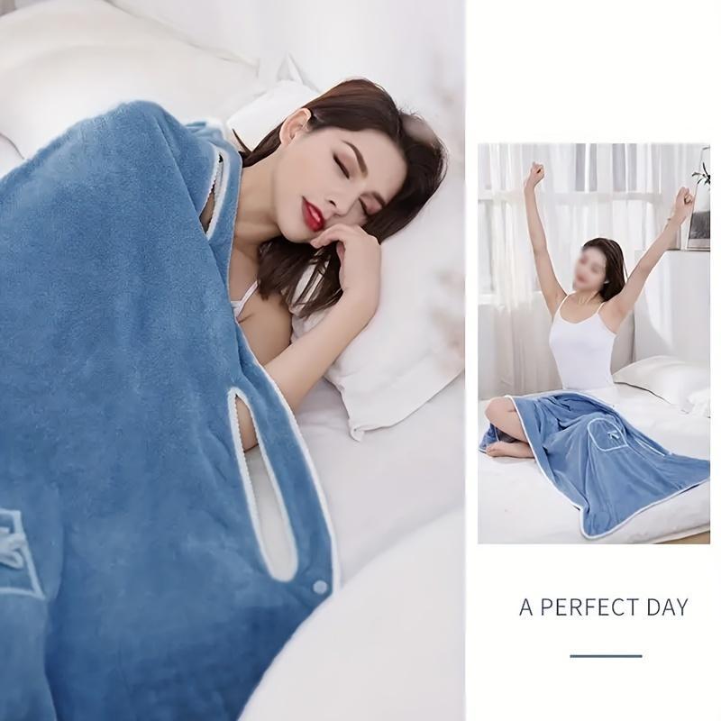 Badrock i korallfleece för kvinnor