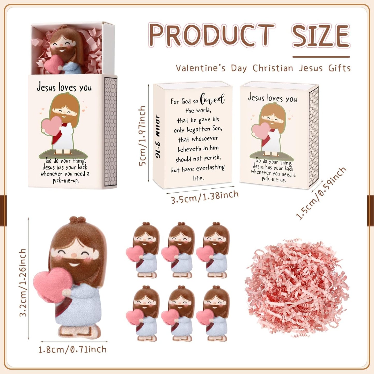 🙏💝 3Pcs Loves You Figurines Gifts✨--3% rabattkod NOR3