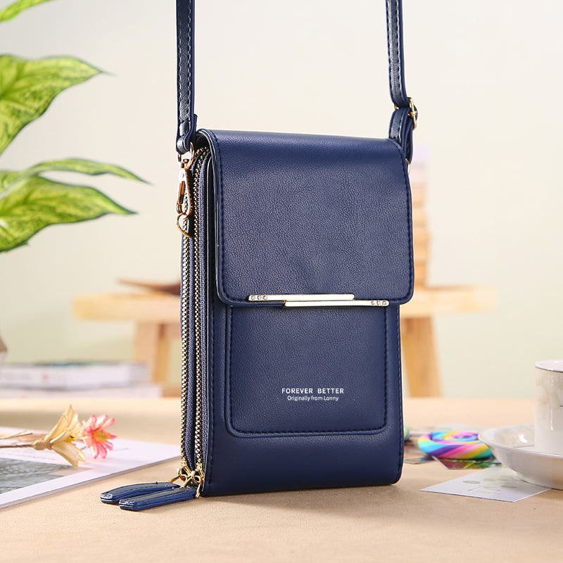 👜📱 Enkel och elegant crossbody-telefonplånbok med peekskärm för kvinnor✨3% rabattkod: NOR3