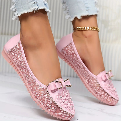 Eleganta, andningsbara sandaler i spets för damer