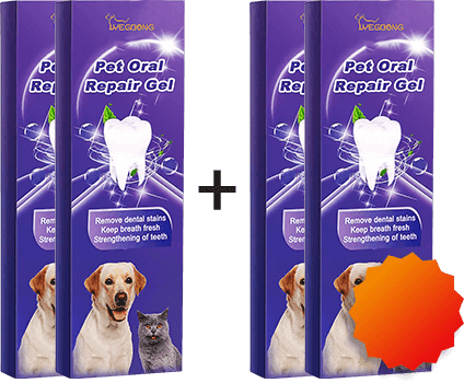 Gel för reparation av husdjurs munhälsa