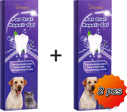 Gel för reparation av husdjurs munhälsa