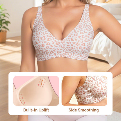 💗 Sista dagen 50% rabatt⚡50K+ sålda💕 Jelly trådlösa bekväma push-up-braletter, sömlösa T-shirt-behåar och deep V vardagsbehåar för kvinnor.