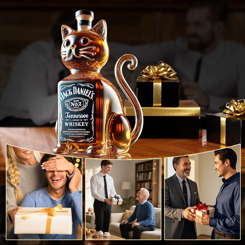 Kreativ hundformad whiskyflaska