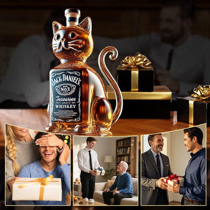 Kreativ hundformad whiskyflaska