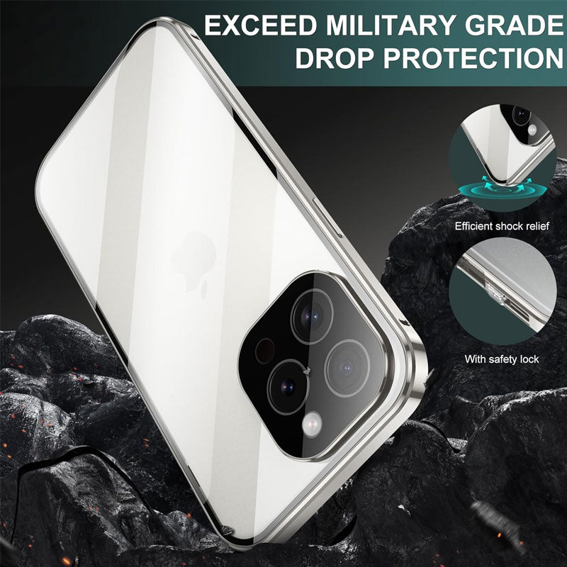 Dubbelsidigt magnetiskt anti-kipling mobilskal