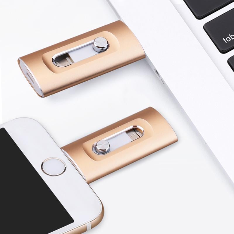 ⚡3-i-1-minne, bärbart höghastighets-USB 3.0-minne, OTG-minne med gratis typ-C-adapter för Android-telefoner/PC och fler enheter