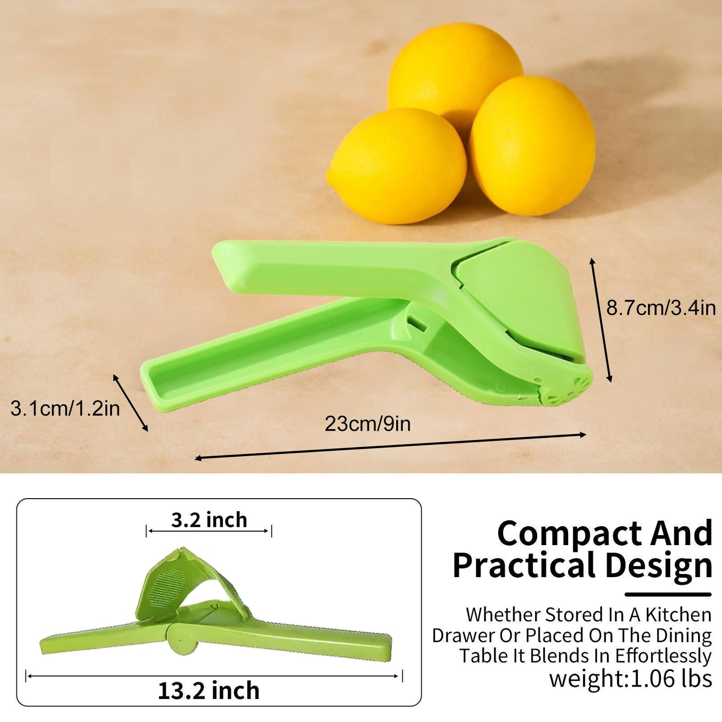 Citrus Squeezer |Zinc Alloy or PP – Handheld Juicer for Lemons, Limes & Oranges 🍋