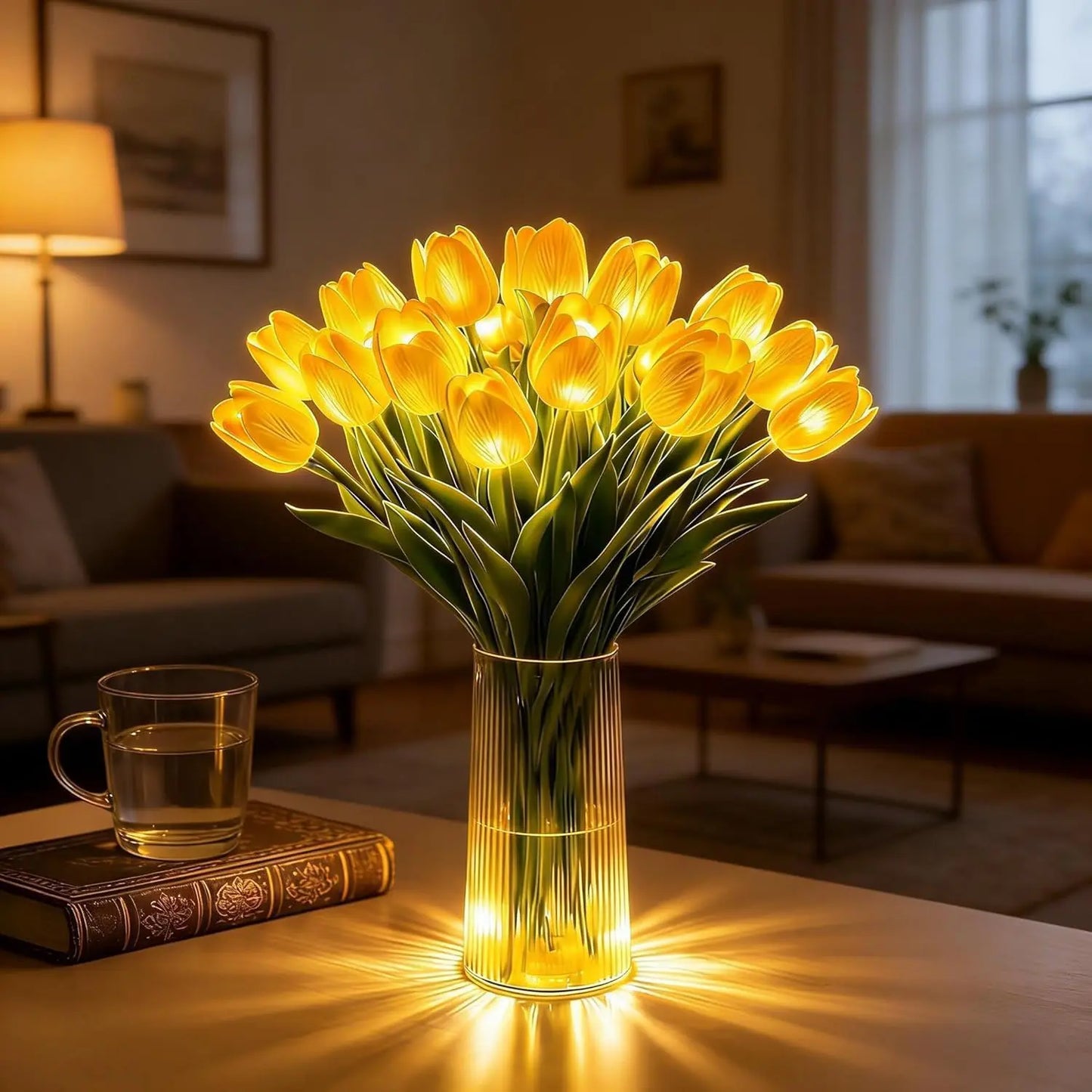 Romantic Tulip LED Light – Batteridrivna LED-tulpaner som kombinerar blomsterdekor med mjukt stämningsljus