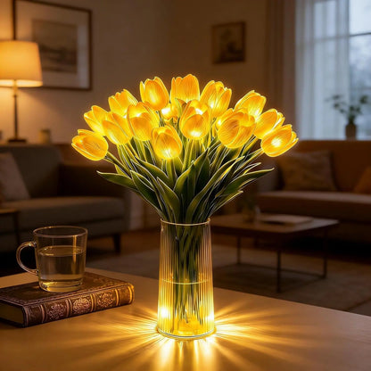 Romantic Tulip LED Light – Batteridrivna LED-tulpaner som kombinerar blomsterdekor med mjukt stämningsljus