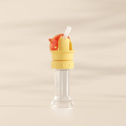 🥤Konverteringslock för vattenflaskans pip med sugrör | Universell passform för juice- och vattenflaskor | Spillsäkert viklock för småbarn och barn