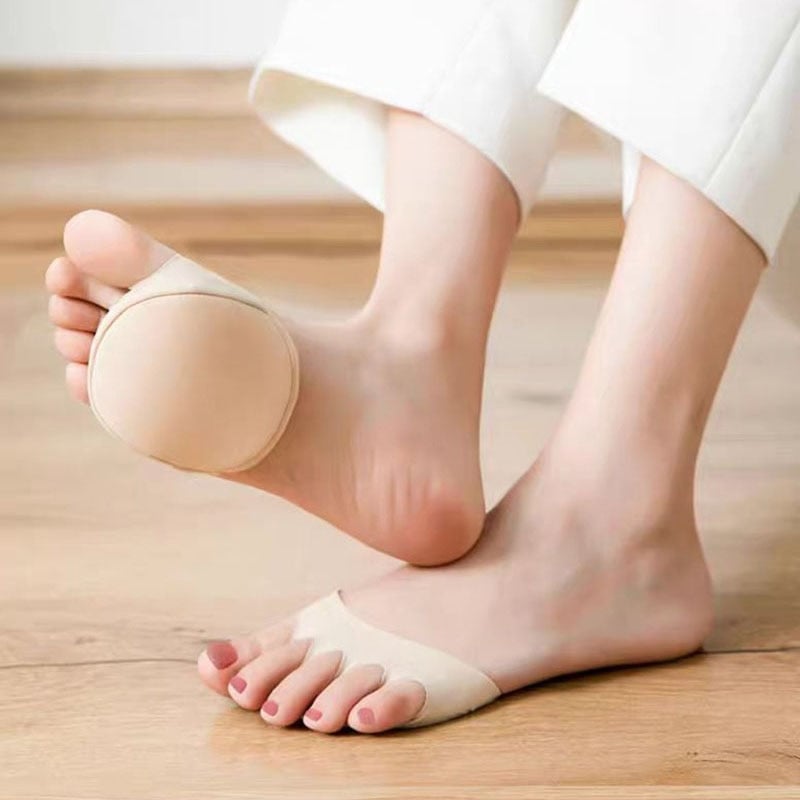 Dam Toesockor – Andningsbara Antiglidstrumpor för Höga Klackar & Maximalt Komfort (4 par)