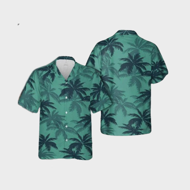 Hawaiianska strand korta ärmar