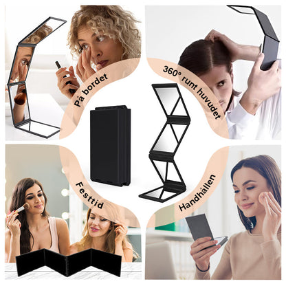 360° Vikbar Spegel för Självklippning och Makeup