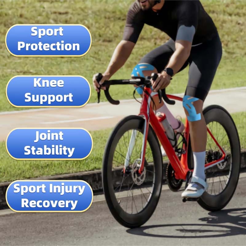 Knäskydd för sport | Andningsbara och vattentäta förskurna tejper]