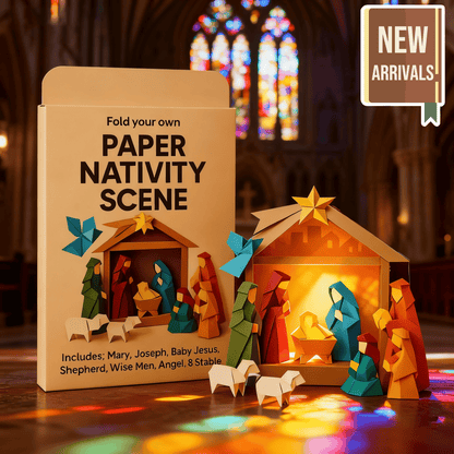 🐱Easy DIY Paper Nativity Scene🎁Guided Lines & Instructions Included