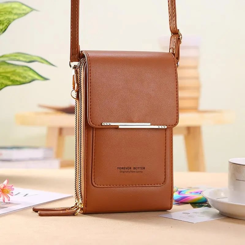 👜📱 Enkel och elegant crossbody-telefonplånbok med peekskärm för kvinnor✨3% rabattkod: NOR3