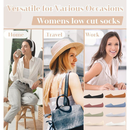 Breathable Cotton No-Show Socks