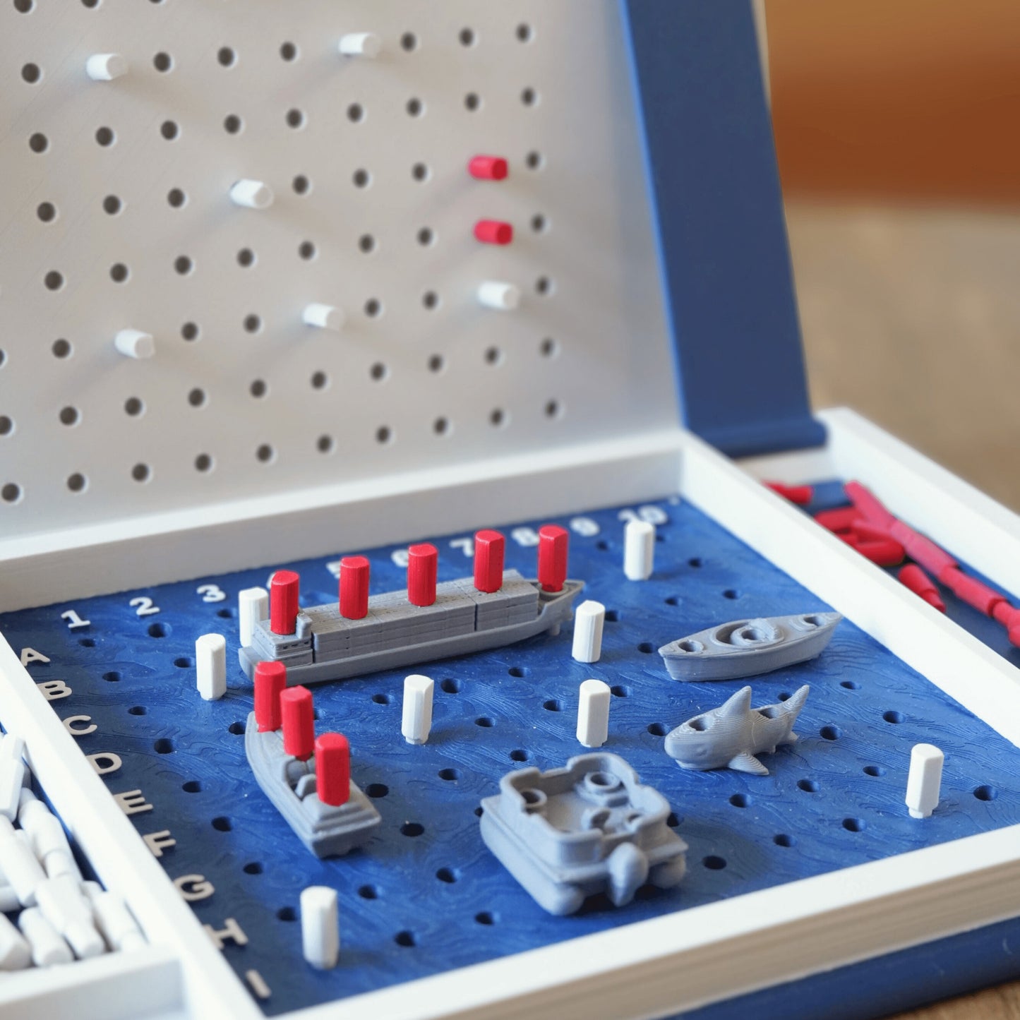 📚Travel Book Board Games: Four in a Row & Sea Battle – Dual Portable Fun in One Concept
