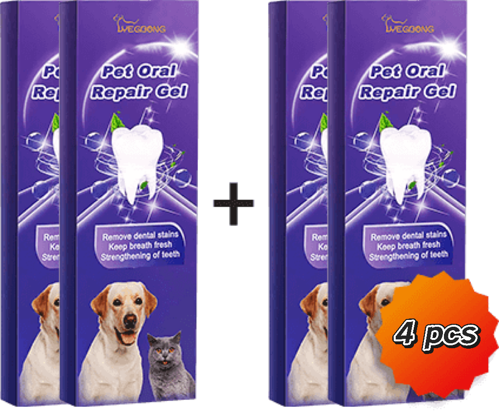 Gel för reparation av husdjurs munhälsa