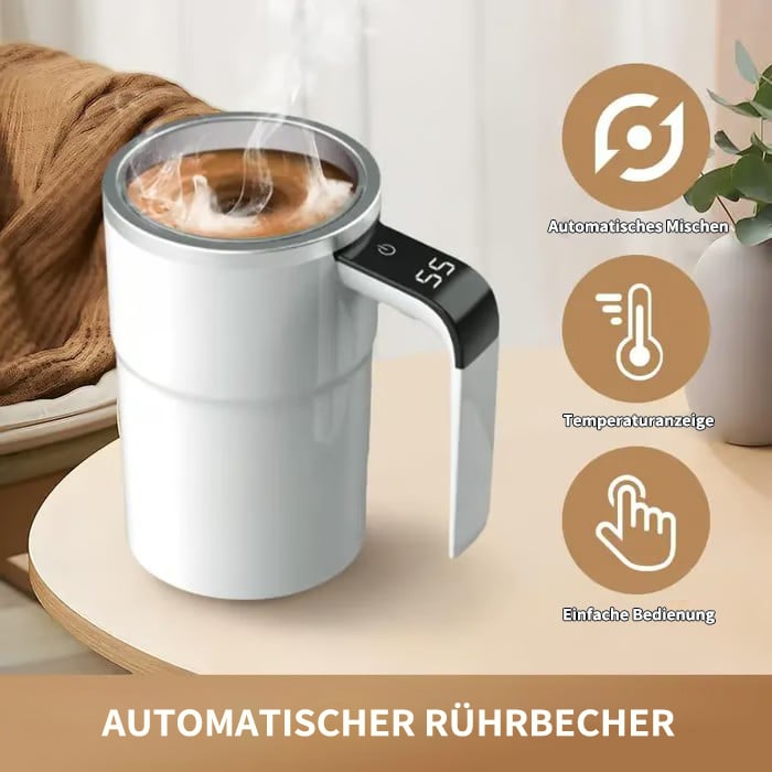 ✨Självomrörande kaffemugg med intelligent temperaturmätning ☕Perfekt present till finsmakare🎁
