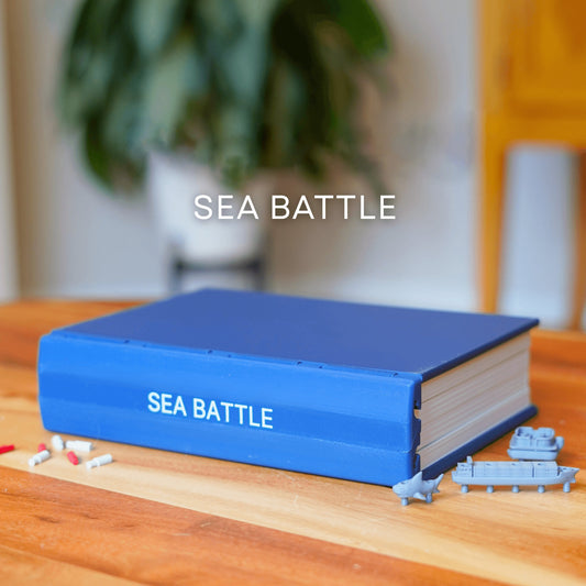 📚Travel Book Board Games: Four in a Row & Sea Battle – Dual Portable Fun in One Concept