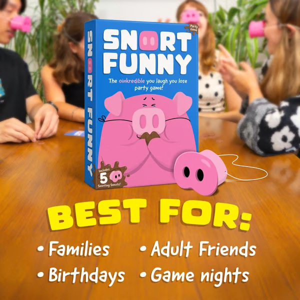 😂Snort Funny – The Oinkcredible You Laugh You Lose Party Game🐽