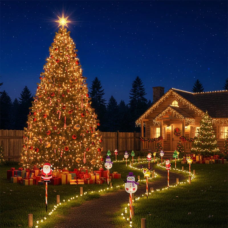 🎄🎁6-pack rörliga julbelysningar🎅