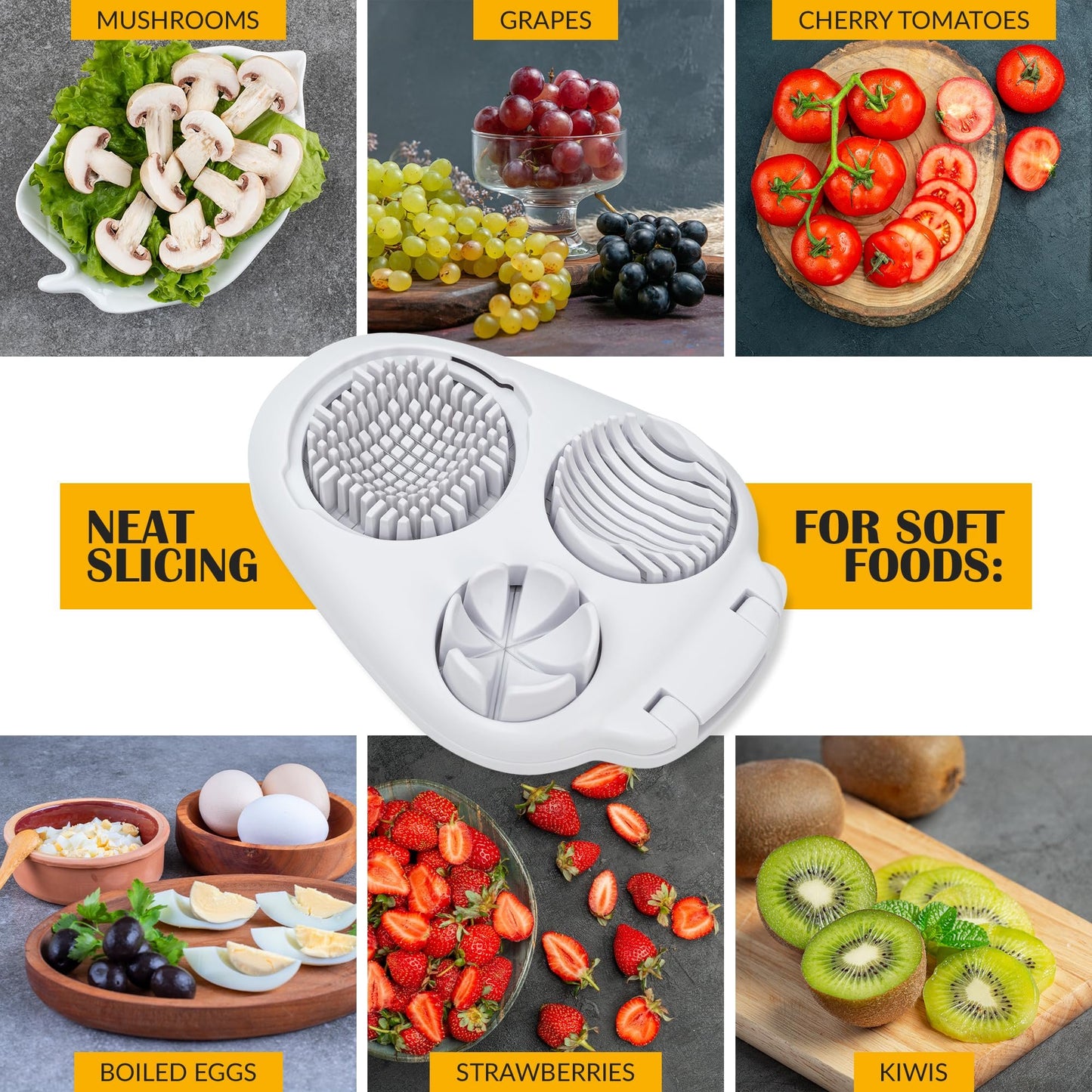 3 Slice Modes Egg Cutter