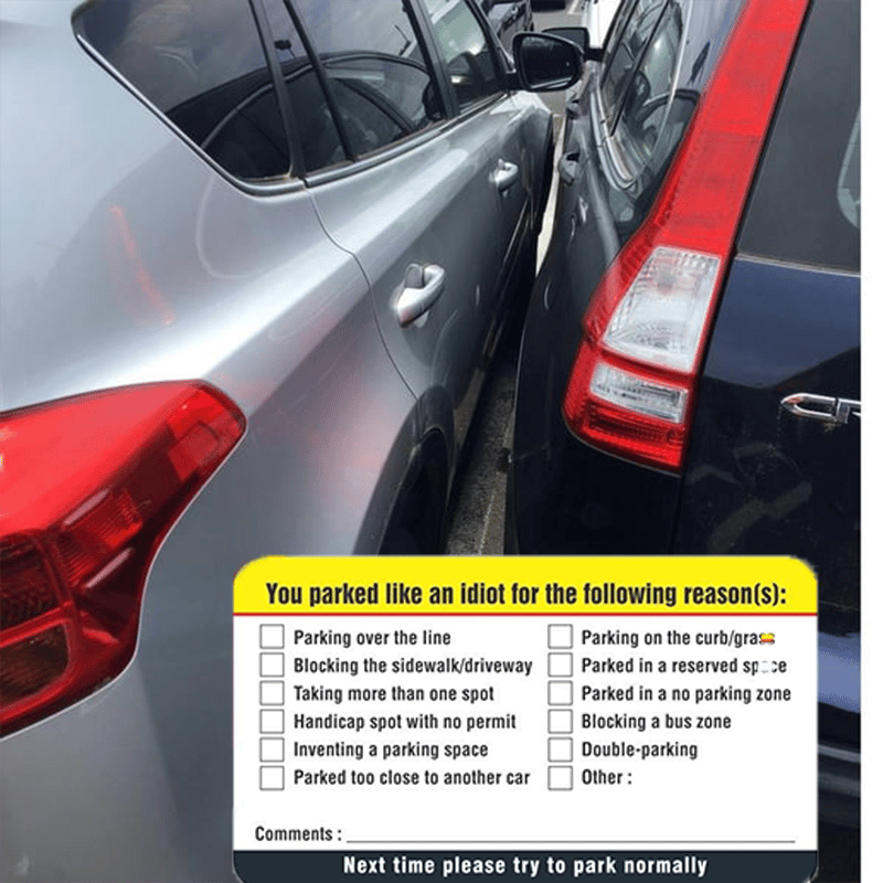 You Parked Like an Id10t Cards