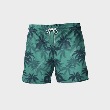 Hawaiianska strand korta ärmar