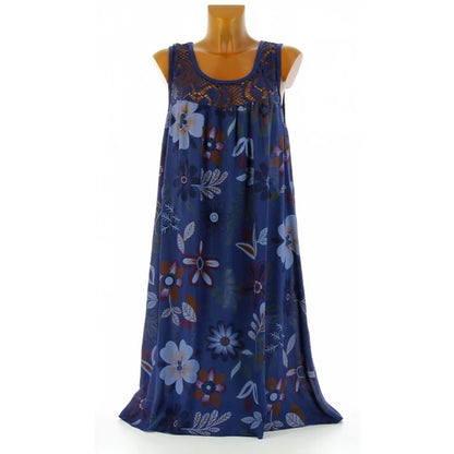 💕 Elegant ärmlös blommig klänning för dam✨3% rabattkod: NOR3