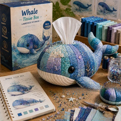 🧵 Vadderad näsduksask med havsdjur DIY-kit💖✨3% rabattkod: NOR3