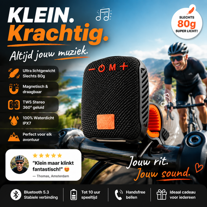 🎵MONSTER M3 Magnetisk Clip-On Bärbar Högtalare 🧲 | 80g Ultralätt, IPX7 Vattentät 💧, TWS Stereoljud – Perfekt för Resor, Camping & Arbete✨3% rabattkod: NOR3