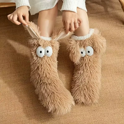 🤗Cute Plush Slippers Socks