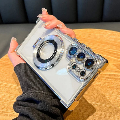 Galvaniserat magnetiskt stativ Mobilskal för Samsung