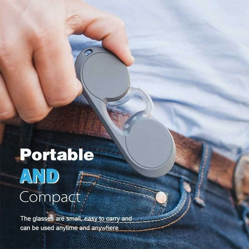 Portable Mini Nose Clip Reading Glasses Pinch Nose Reading Glasses