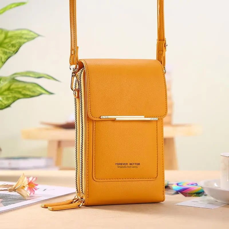 👜📱 Enkel och elegant crossbody-telefonplånbok med peekskärm för kvinnor✨3% rabattkod: NOR3
